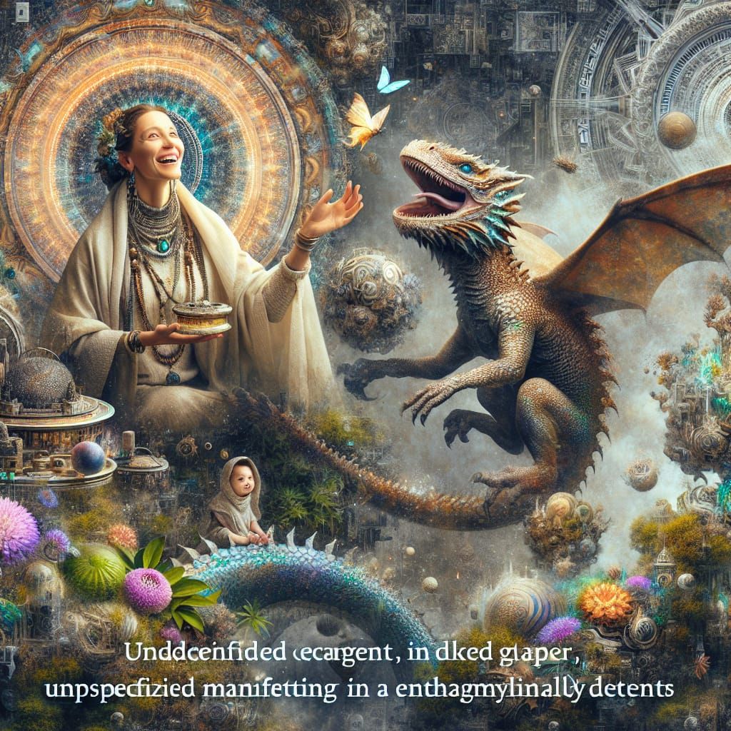 Mother and Dragon: A Digital Matte Painting