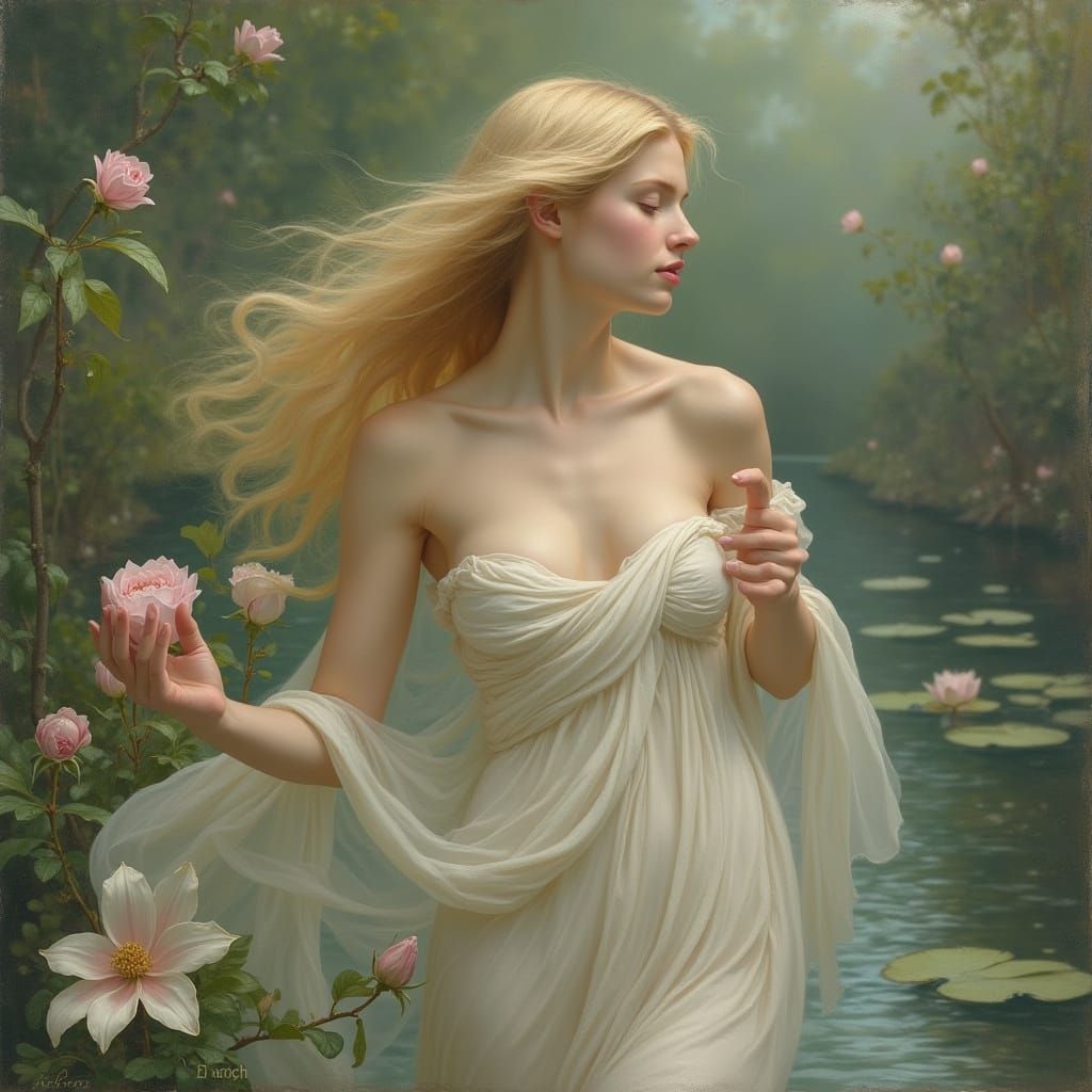 Ethereal Goddess in Velvet Hues