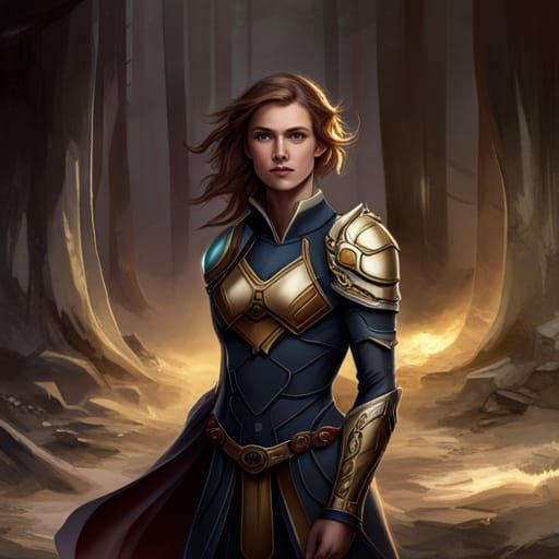 Formidable Fantasy Heroine: Unconquerable Digital Art