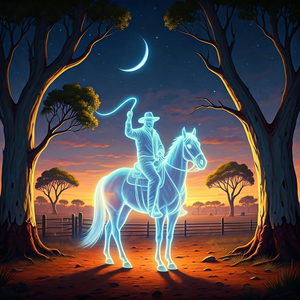 Ghostly stockman, Australian urban legend