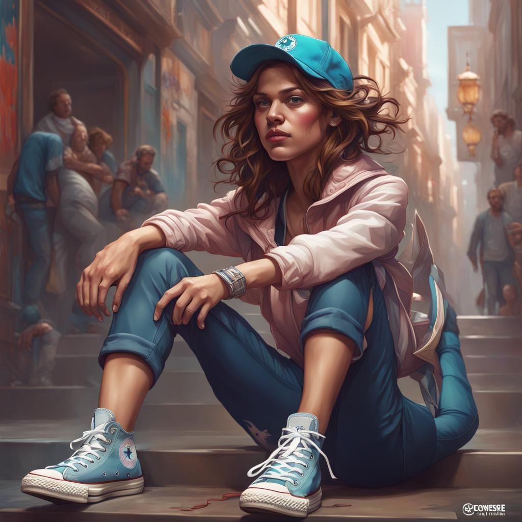 Hyperdetailed Portrait with Dynamic Lighting, Art Nouveau St...