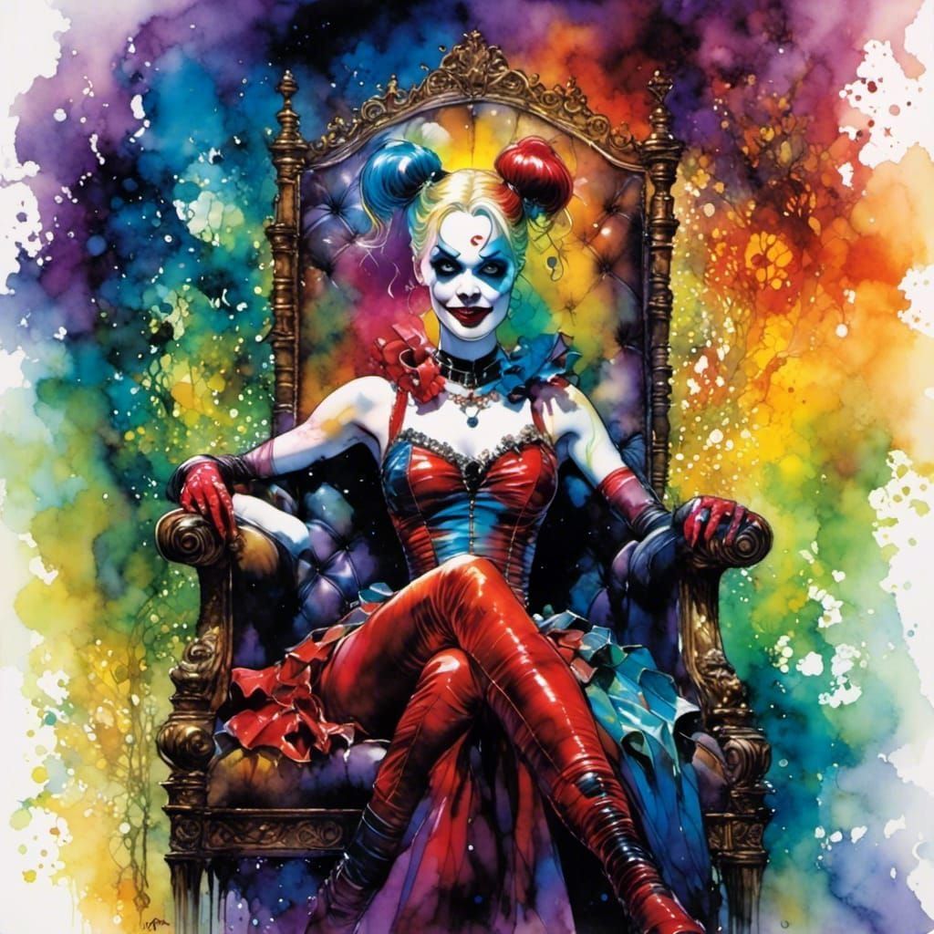 Sitting like a princess perched in her electric chair. Elton...