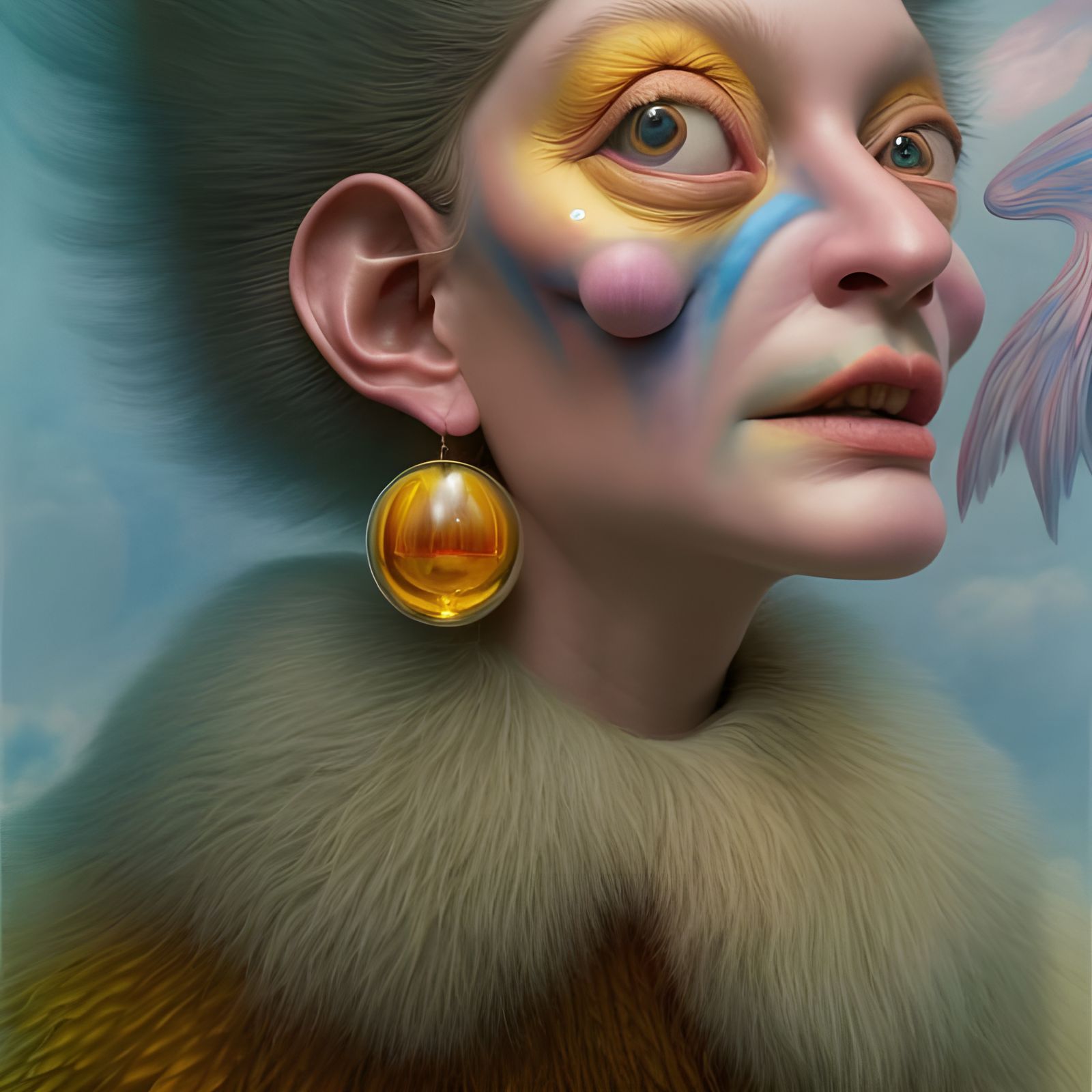 Surreal Biological Dreamscape with Magical Particles