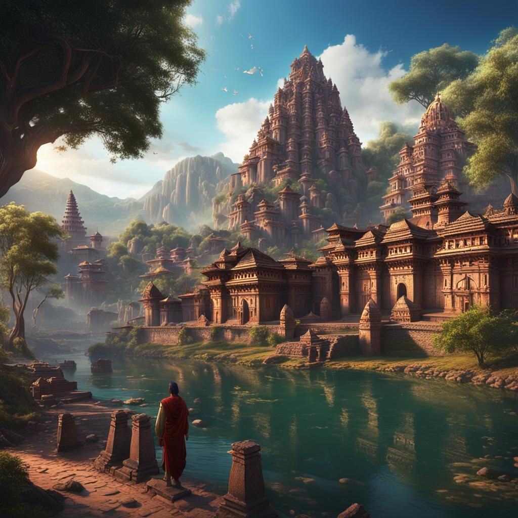 Ancient City of Talikota: Detailed Matte Painting
