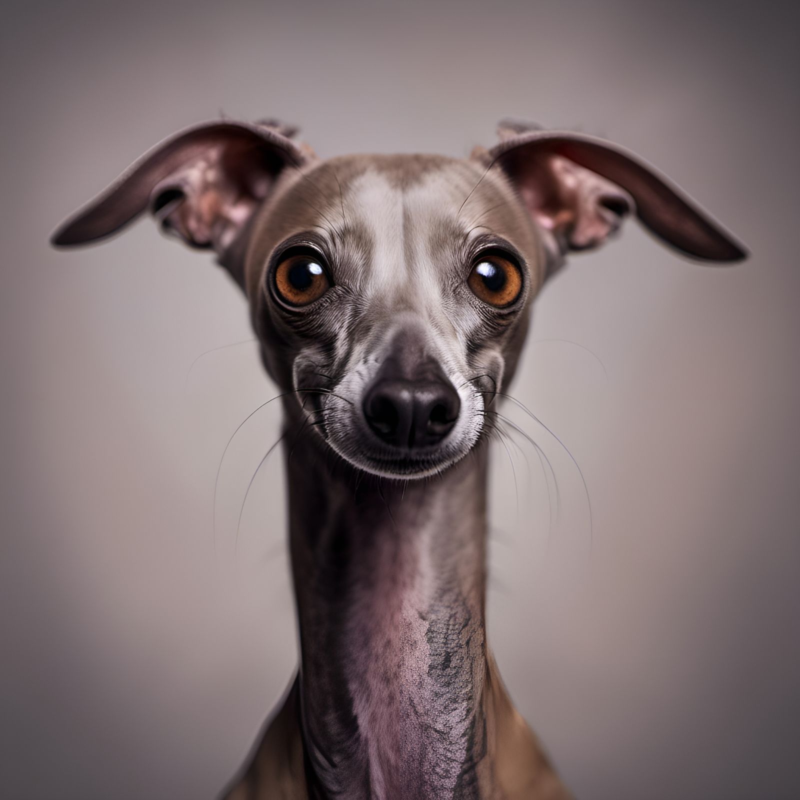 Smiling Italian Greyhound