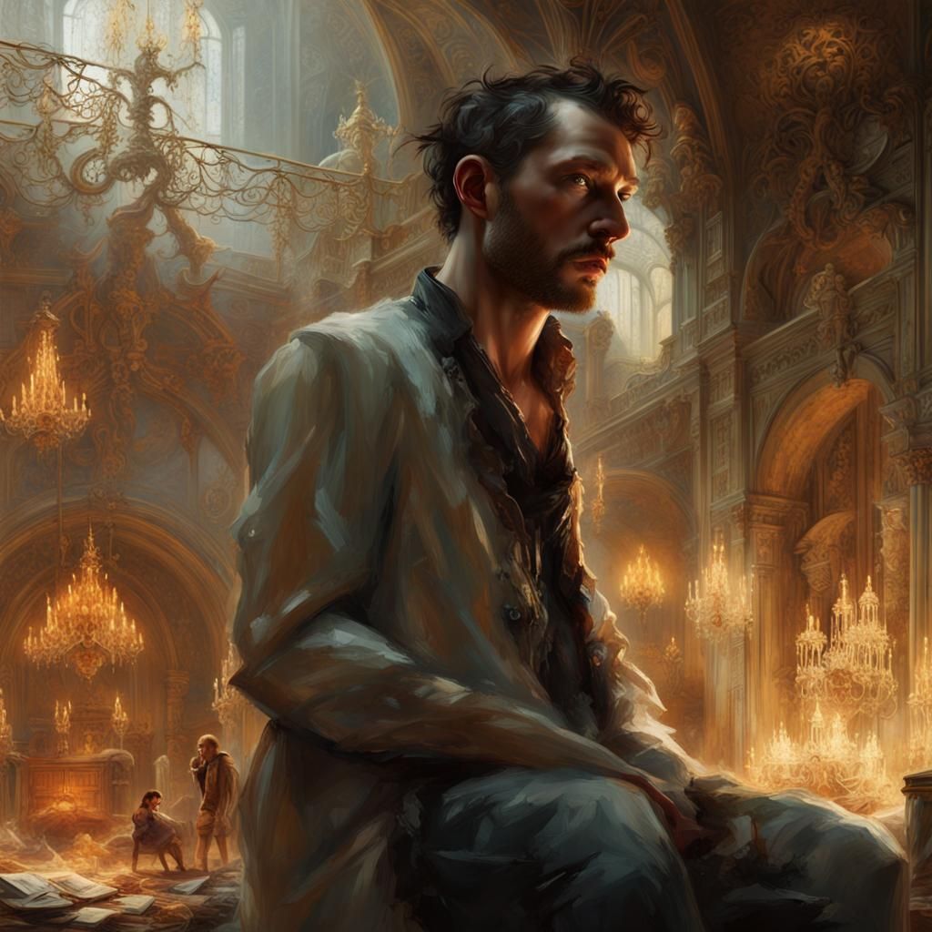 Fiery Cataclysm in Maximalist Style