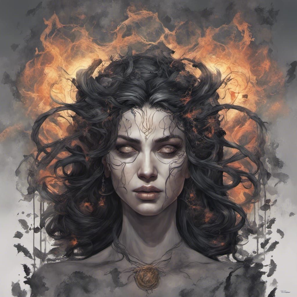 Hekate: Goddess of Magic in Hyperrealistic Style