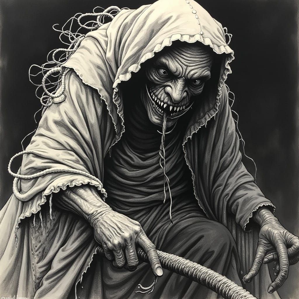 Dark Fantasy Art in Grimdark Style