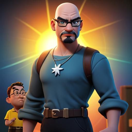 Man in Comic Book Shop: 3D Disney Animation