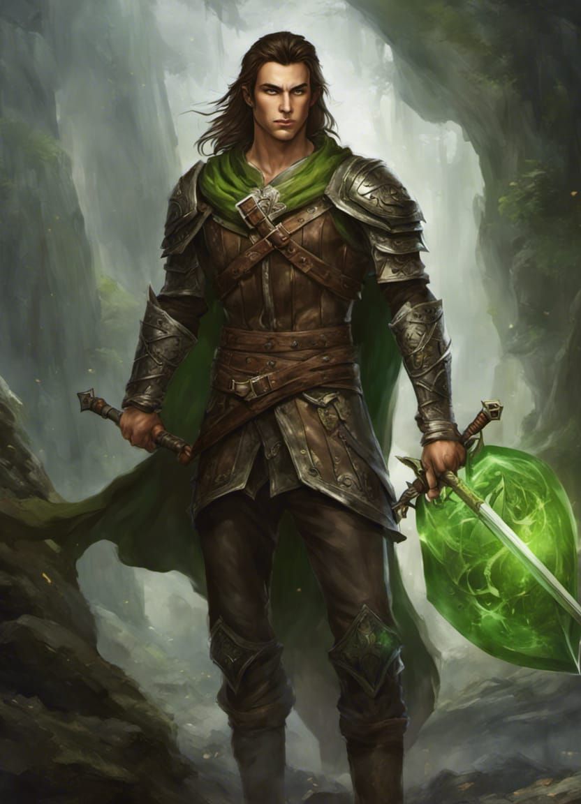 Heloras, sun elf fighter