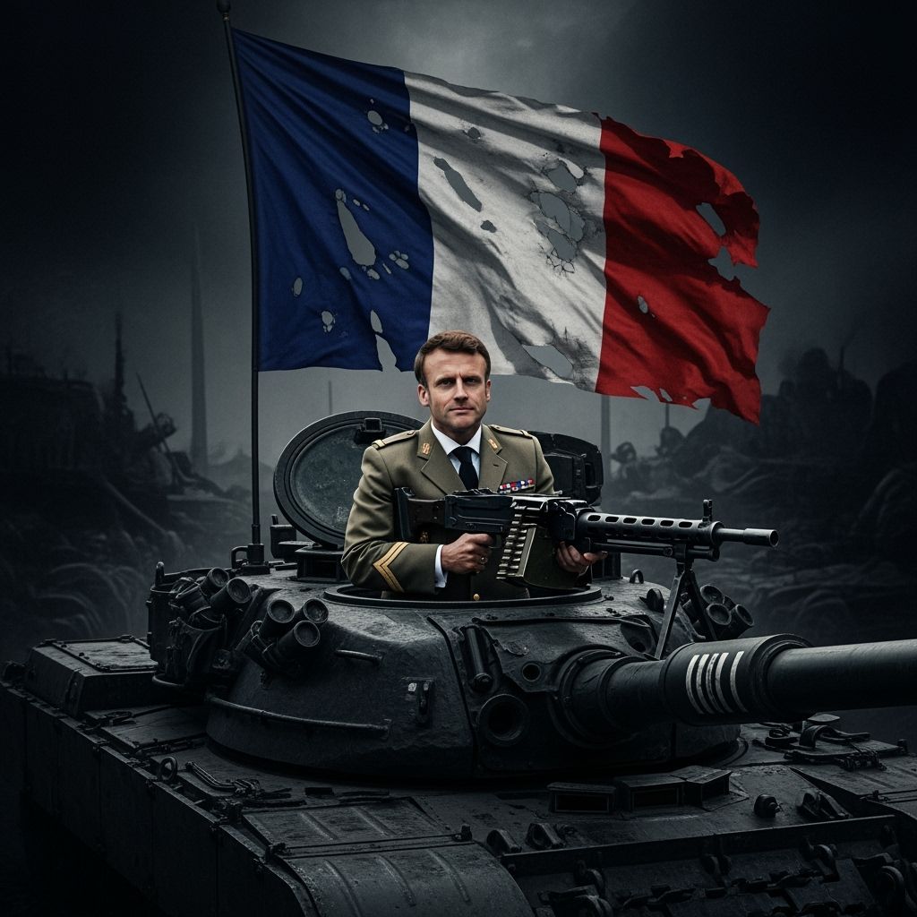 General in Tank Turret: Dark, Ominous Portrait