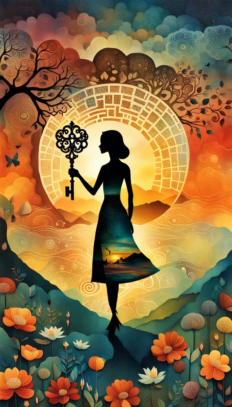 Inspirational Collage of Empowerment: Surreal Photography