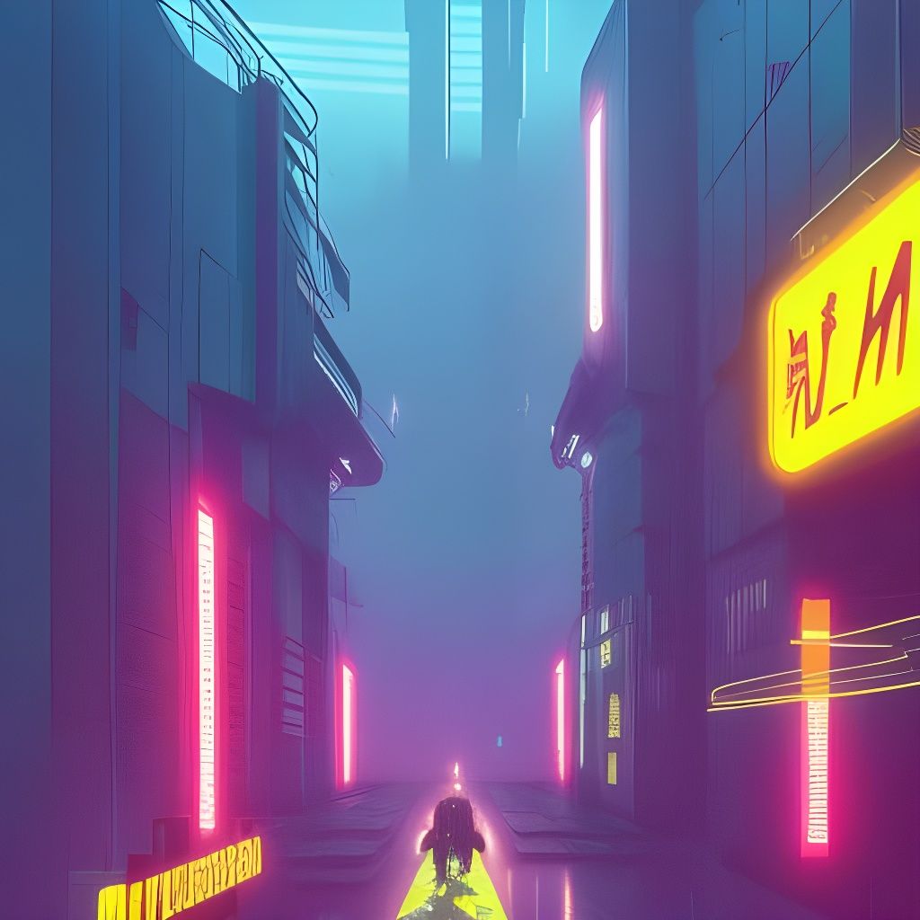 Cyberpunk dystopia by Victor Mosquera, Simon Stålenhag, and ...
