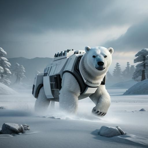 Armored Polar Bears: 3D Game Cinematic Concept
