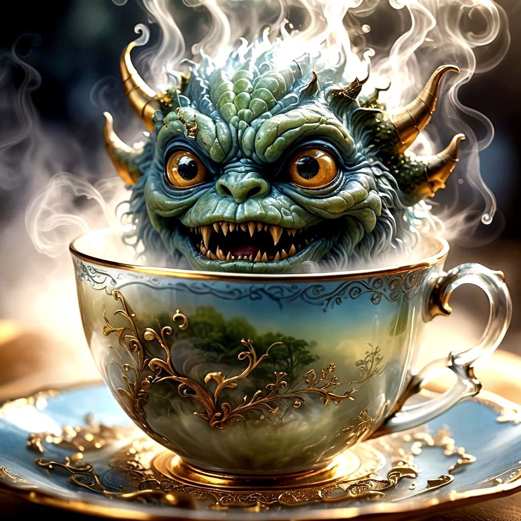 Monster in a Teacup: Ethereal Fantasy Art