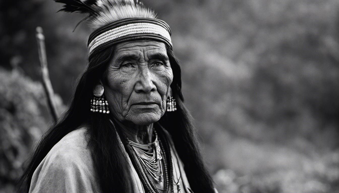 Native American Portrait, 1920s Style Photography