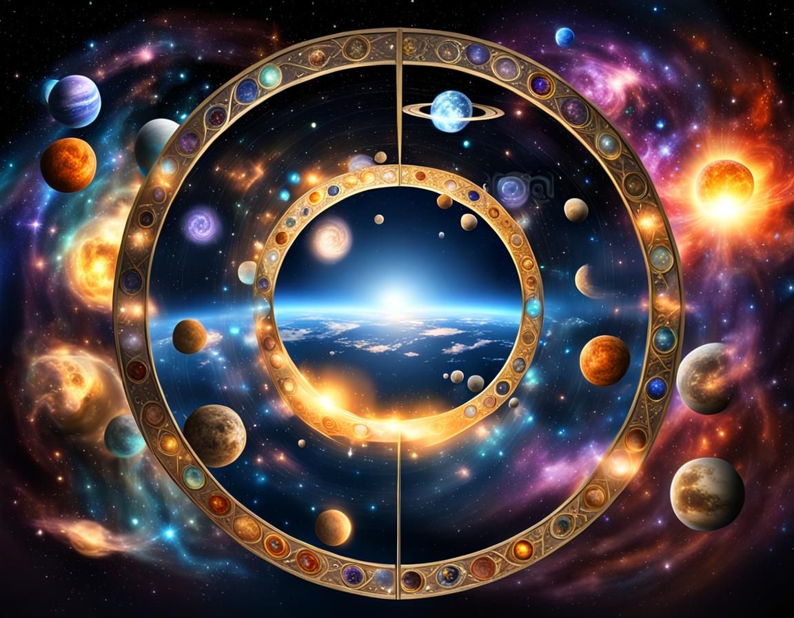 Souls Journeying Through Cosmic Portals