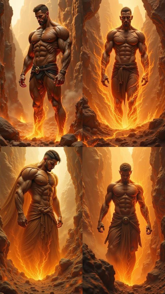 Golem Hybrid Man Disintegrating in Reno Canyon