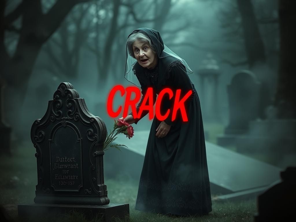 Victorian Woman's Painful Surprise in Cemetery