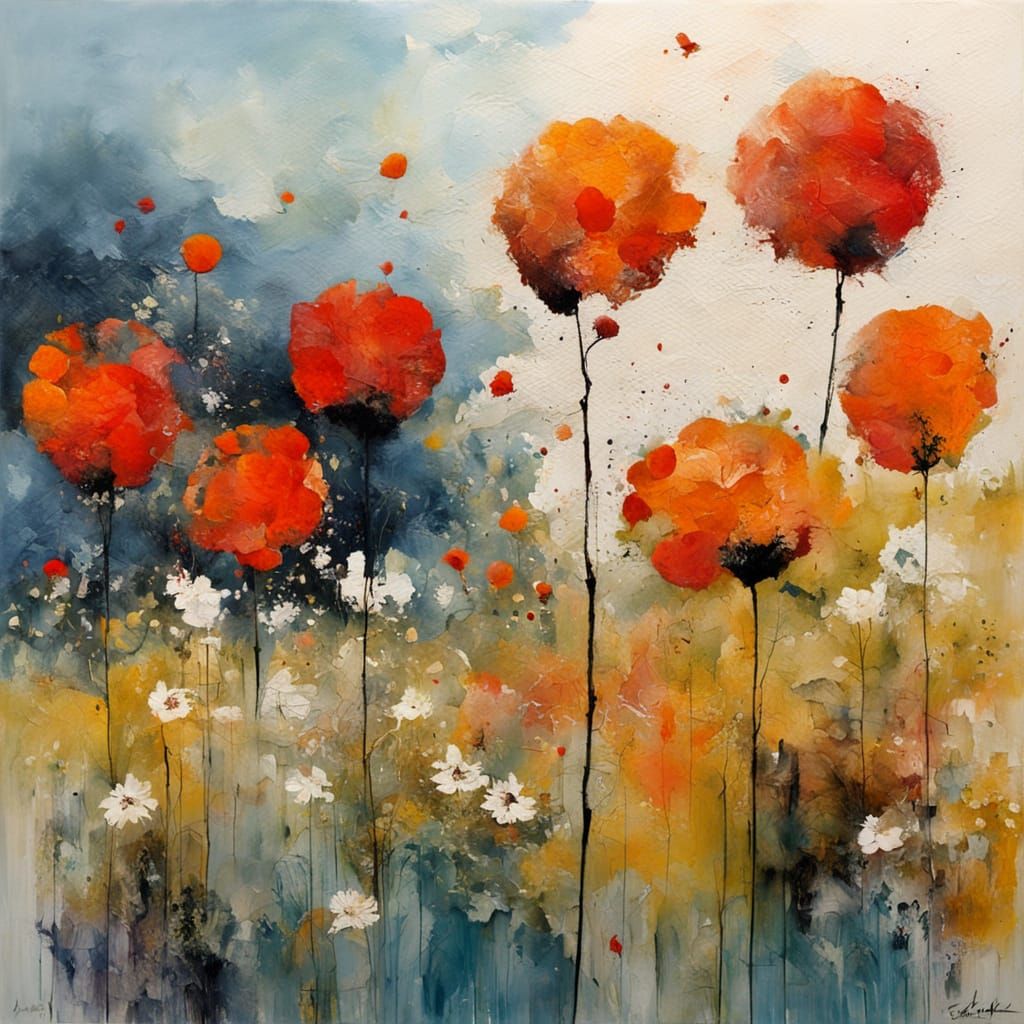 Expressionist Painting of Echoes and Silences