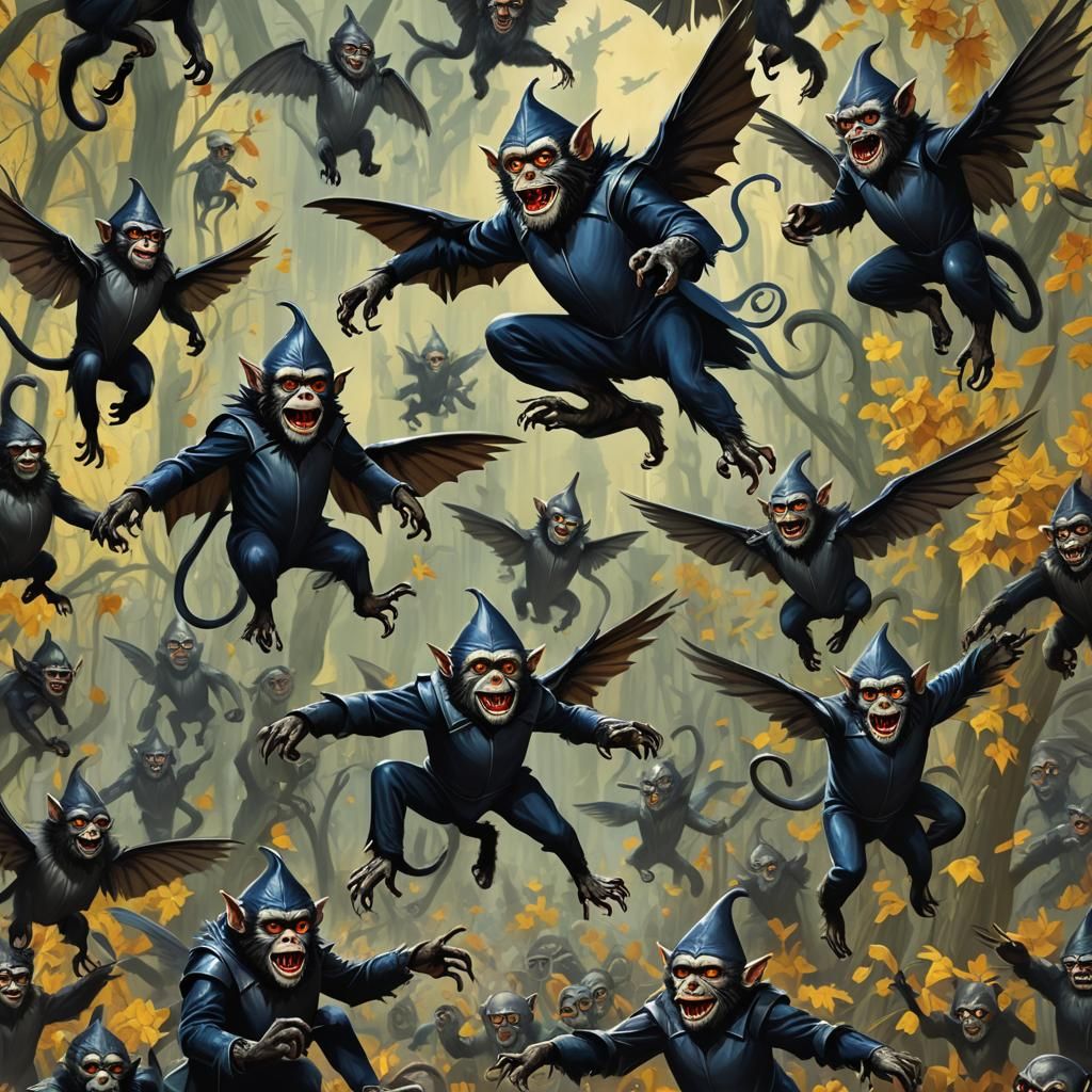Sinister Flying Monkeys from Wizard of Oz