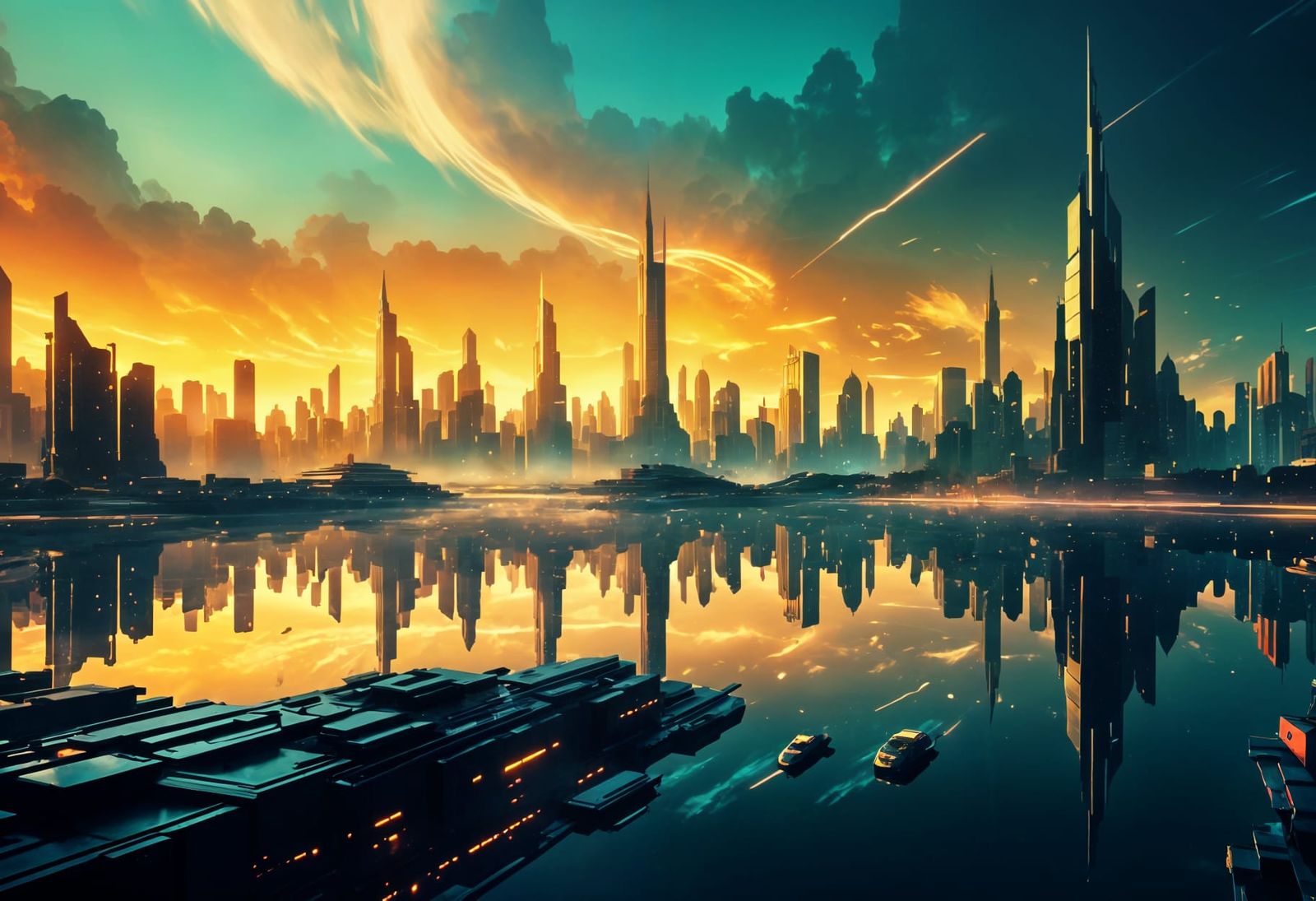 Abstract Color Symphony Rendered in Enscape