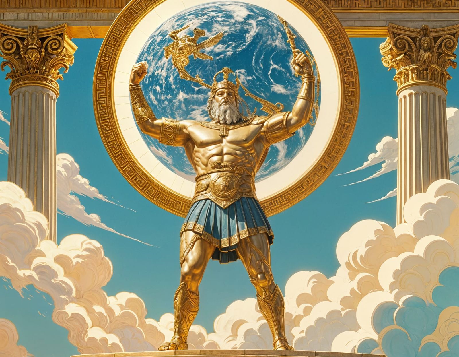 Atlas, King of Titans, Lifting the Heavens