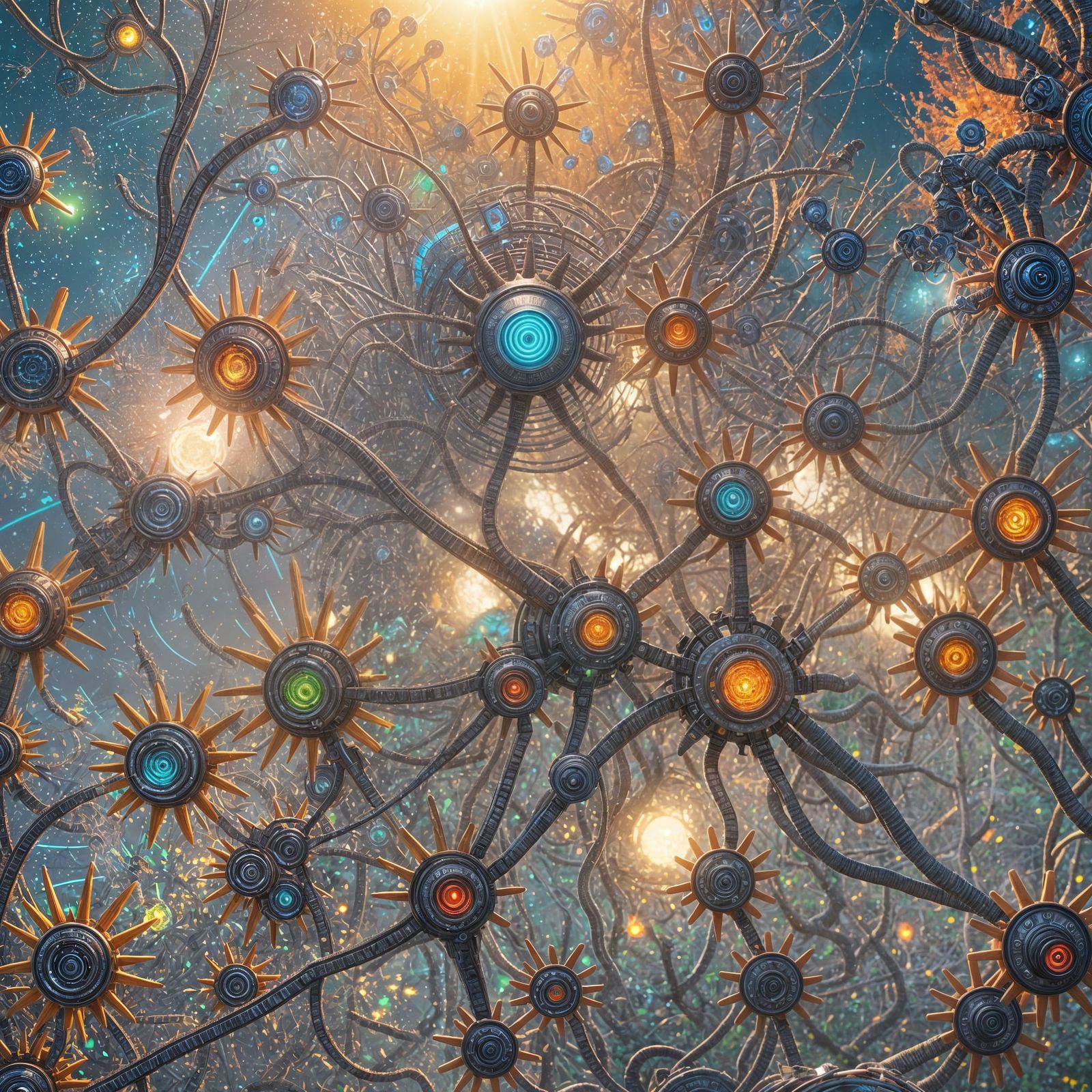 Vivid Organic Machine in 8K Resolution