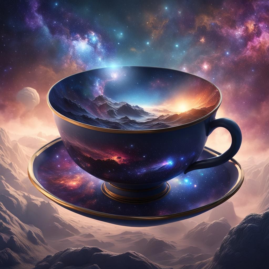 Cosmic Teacup: Galaxies in a Delicate Container