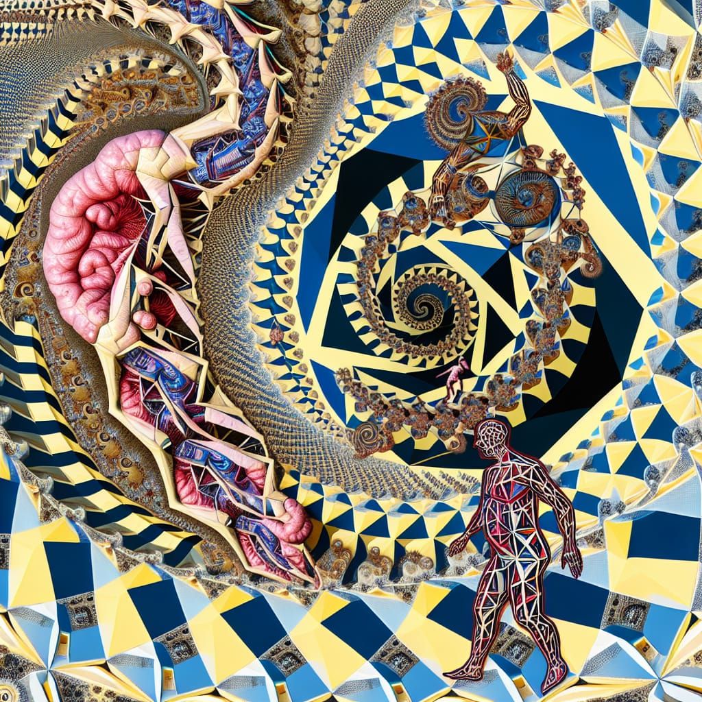 Upside Down Inside Out Dingleberry Men Travel By Way of Frac...