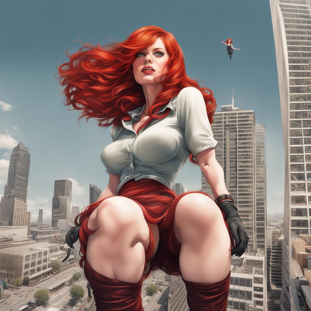 300 ft Red-Headed Giantess