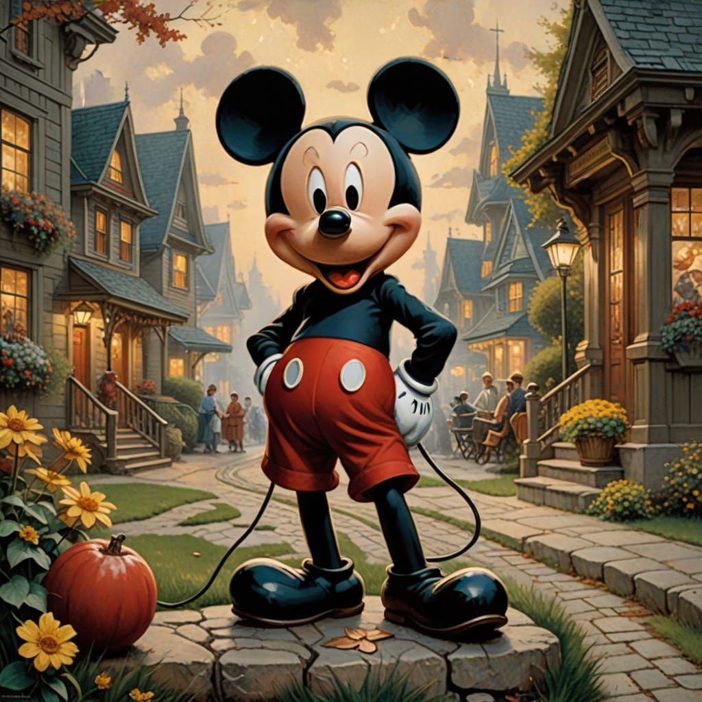 Mickey Mouse in Diverse Artistic Styles