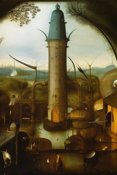 Phallic Junk in Greenhouse, Photorealistic 8K