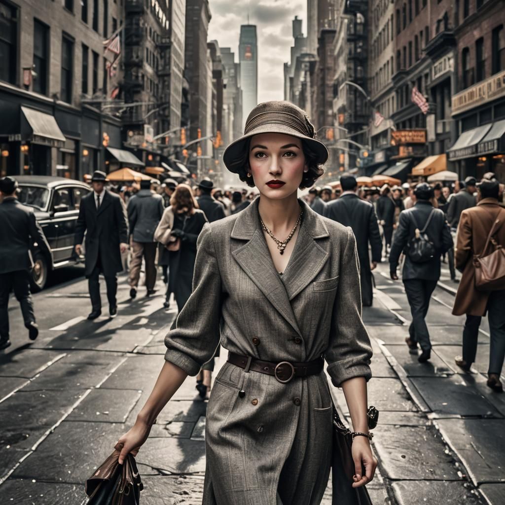 1930s Female Influencer in New York City