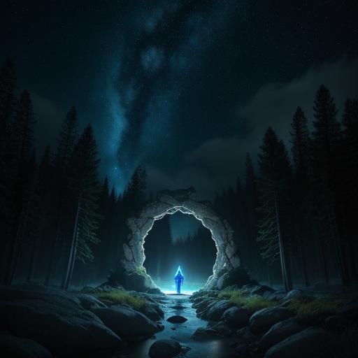 Interdimensional Portal to Bright Light Region