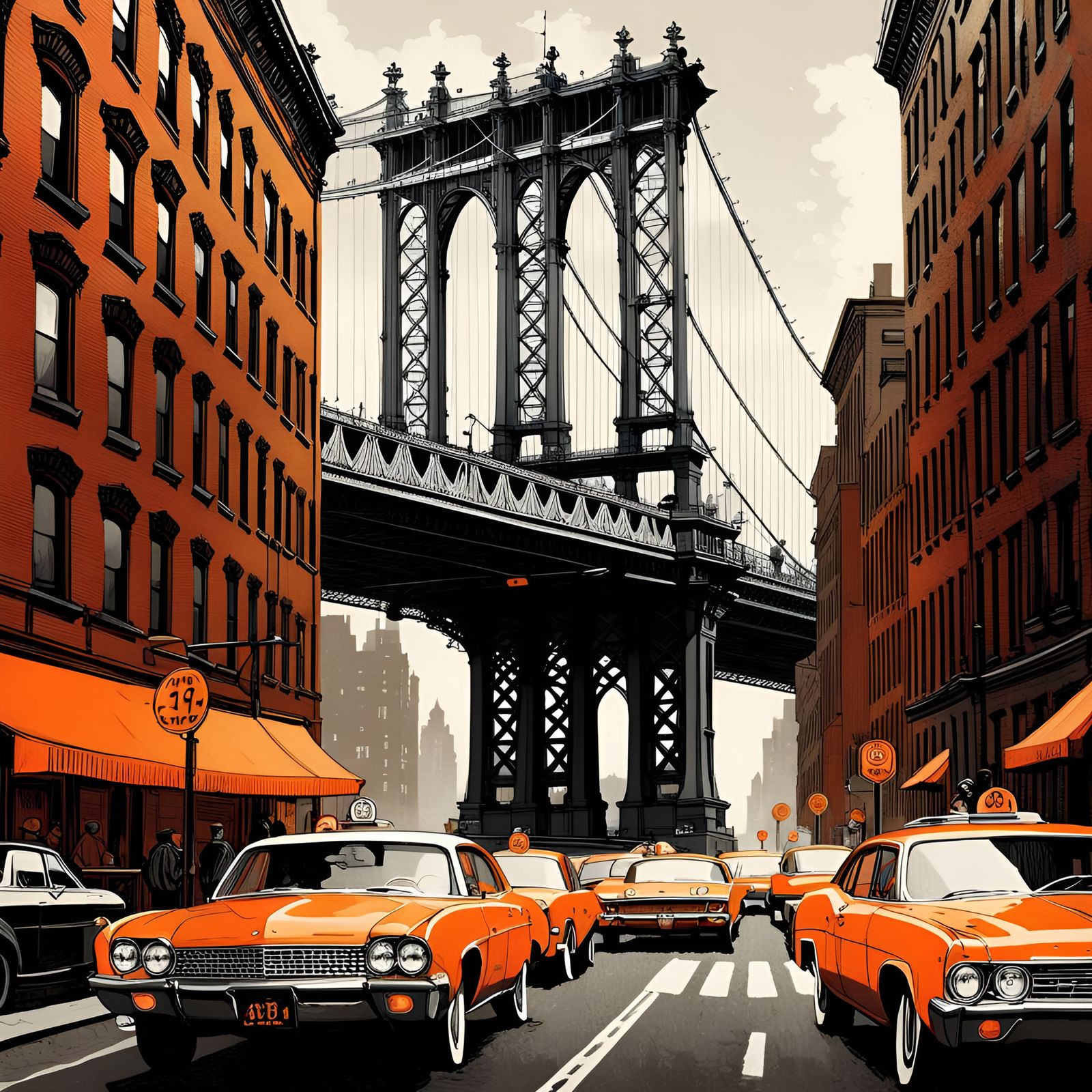 "ONCE UPON A TIME IN AMERICA" Black Orange