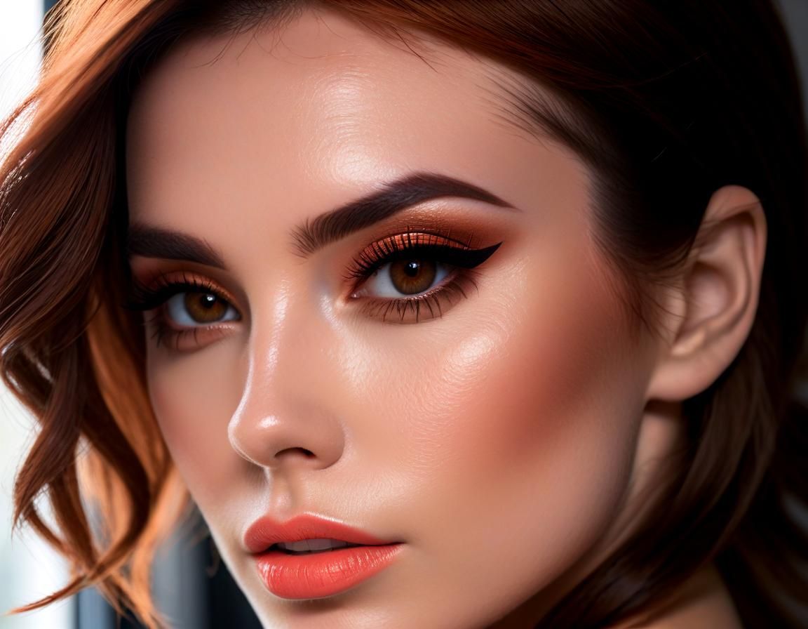 Woman Gazing Out Window on Rainy Day