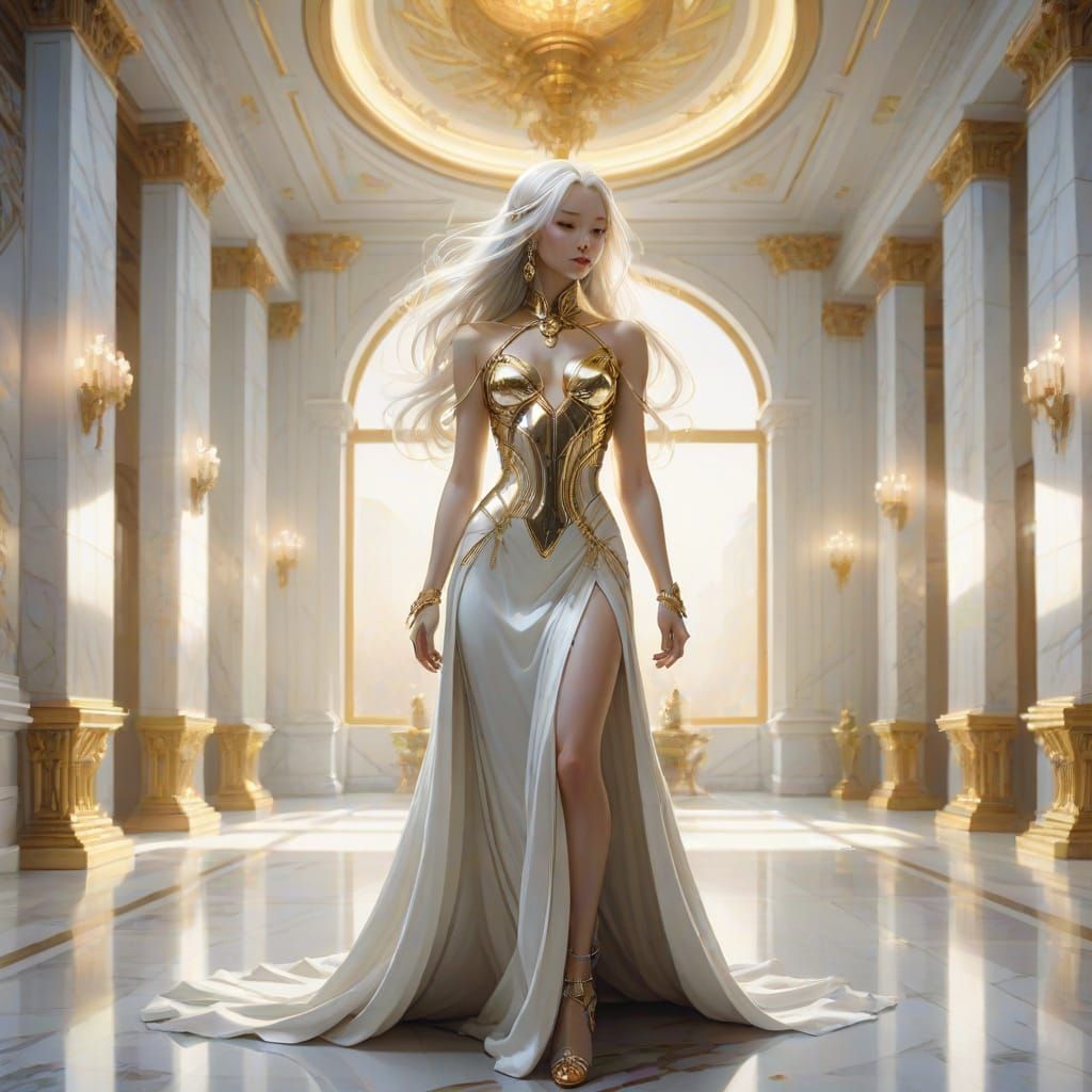 Elegant Ancestral Hall Radiates Warmth in Hyperrealistic Con...