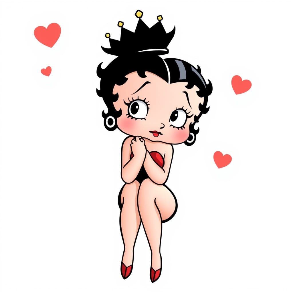 Vintage Cartoon Siren Betty Boop