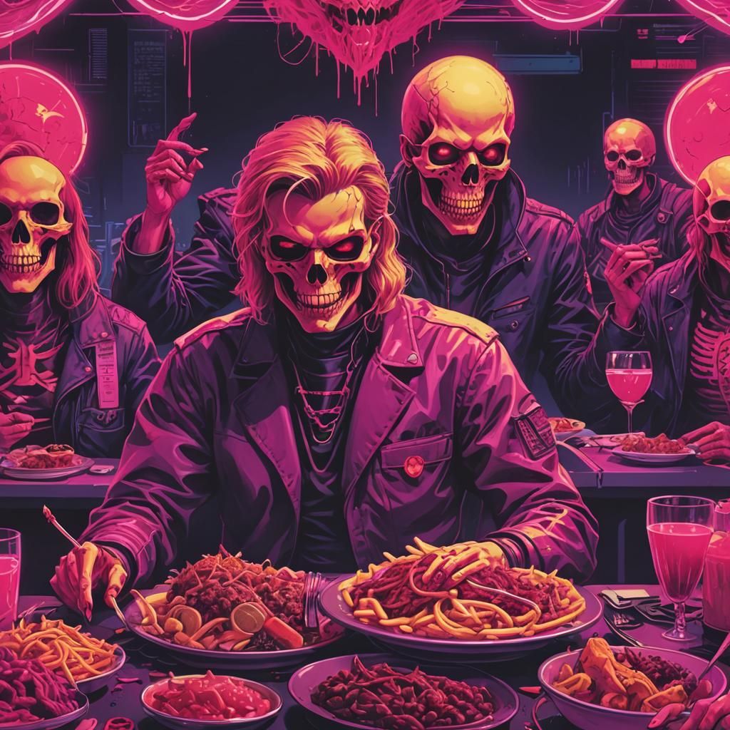 Evil, evil, evil-incarnate, evil-incarnate. Death and, death...