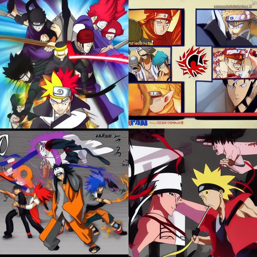 The Six Paths of Pain from Naruto: Shippuden