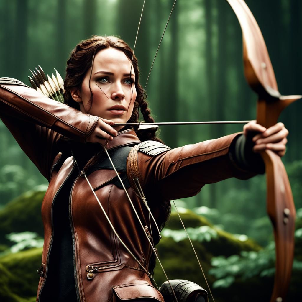 Katniss Everdeen Ready to Strike