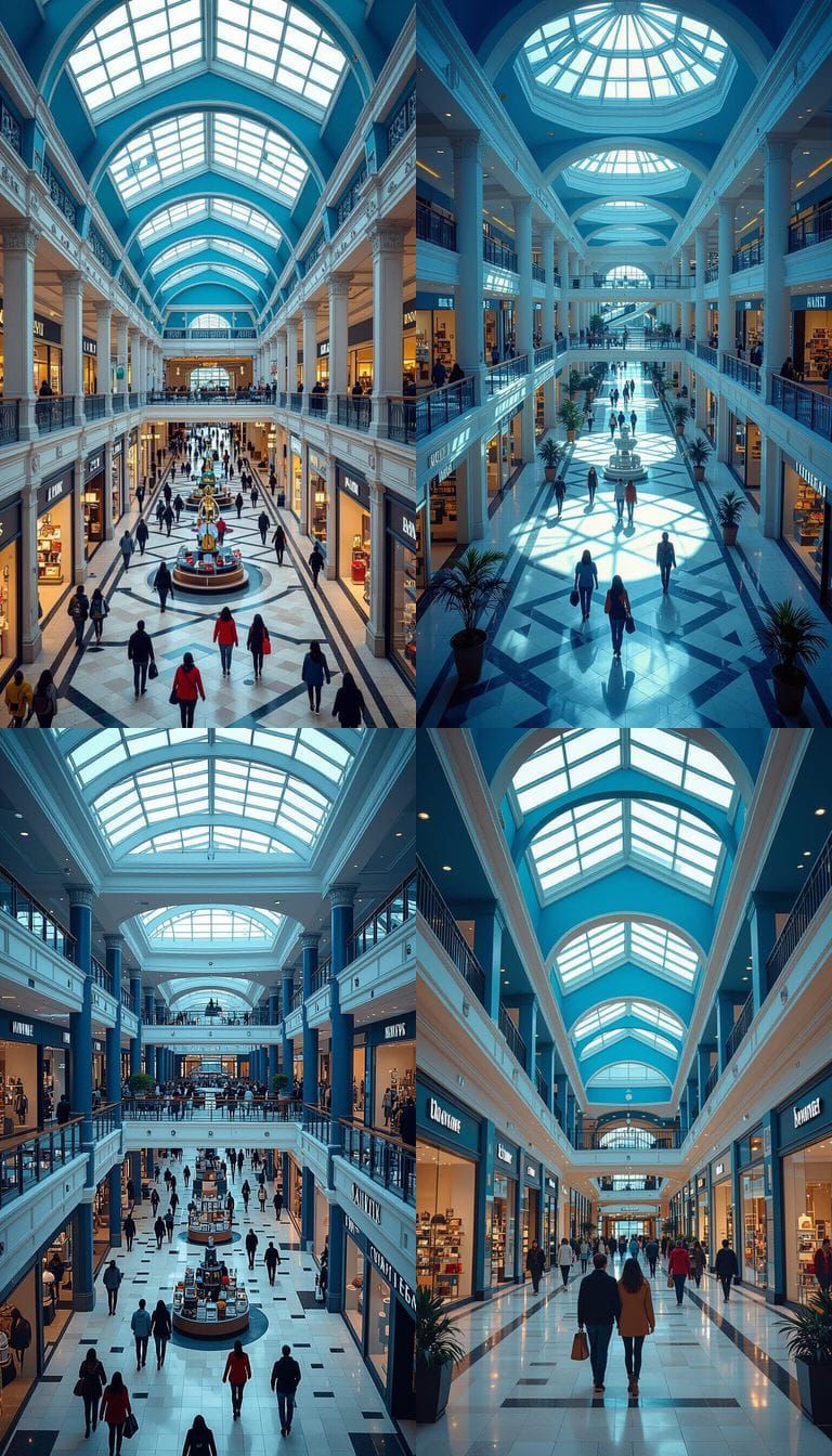 Baywater Mall Midday Cinematic Film Still