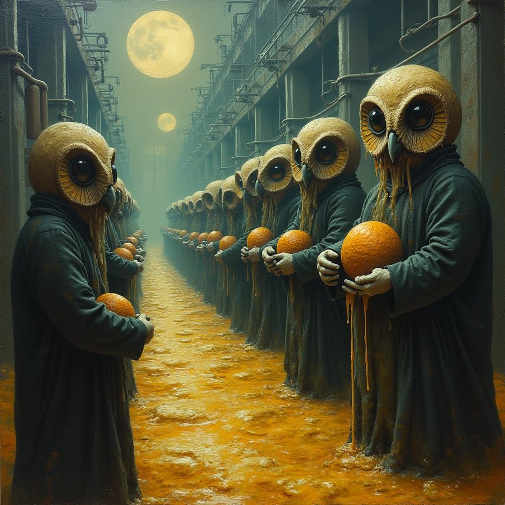 Mechanical Babe Birth in Dreamlike Factory