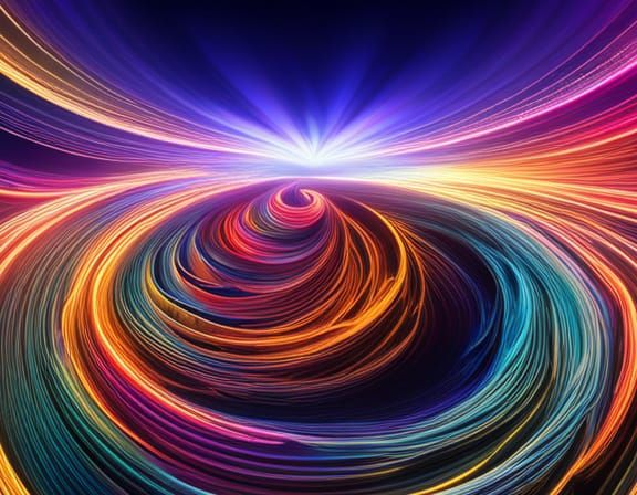 A Dreamlike Circus Wonderland of Vibrant Light and Color