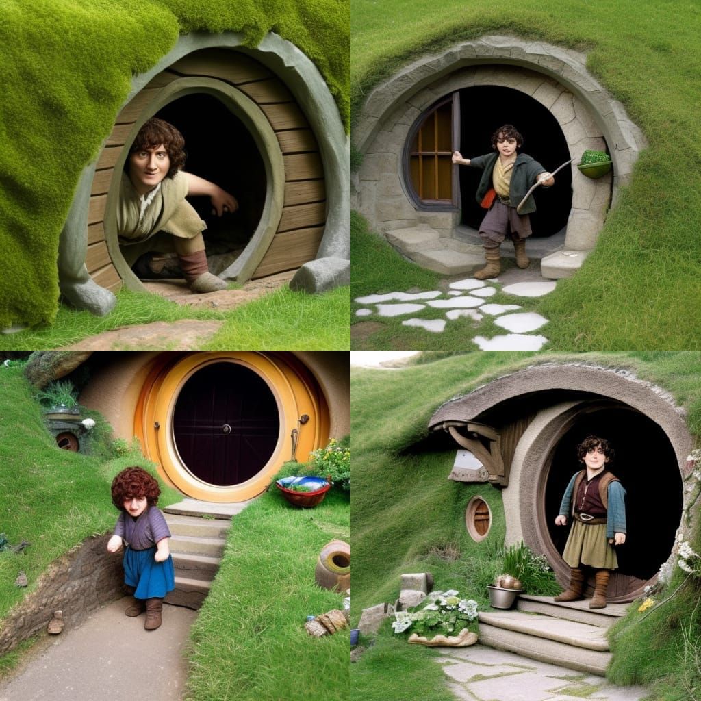 Frodo Returns Home to Hobbit Hole