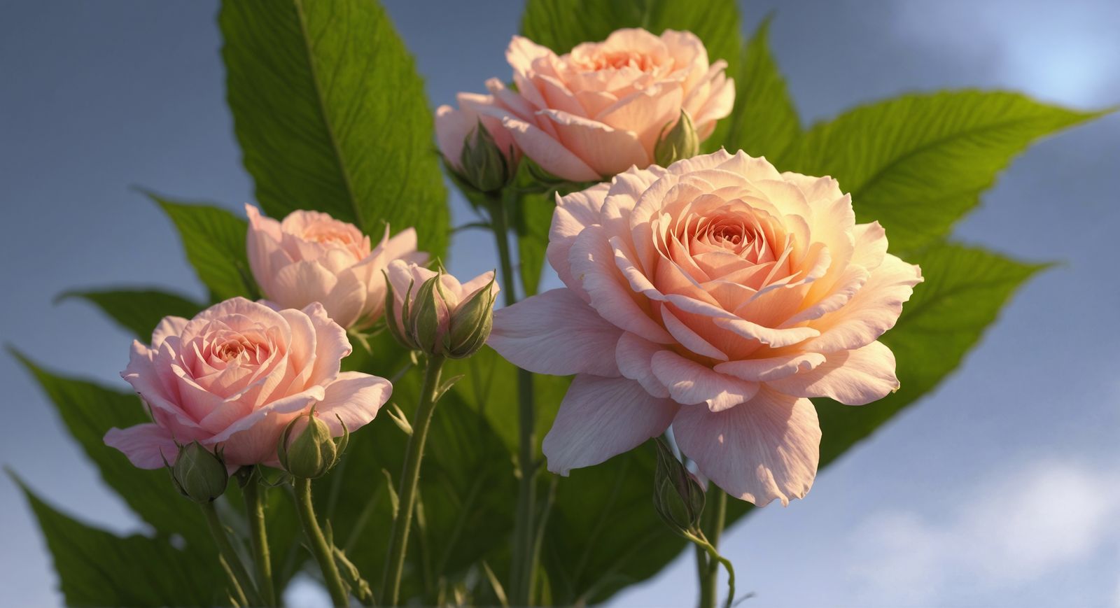 Radiant Hyperrealistic Garden in Digital Painting Style