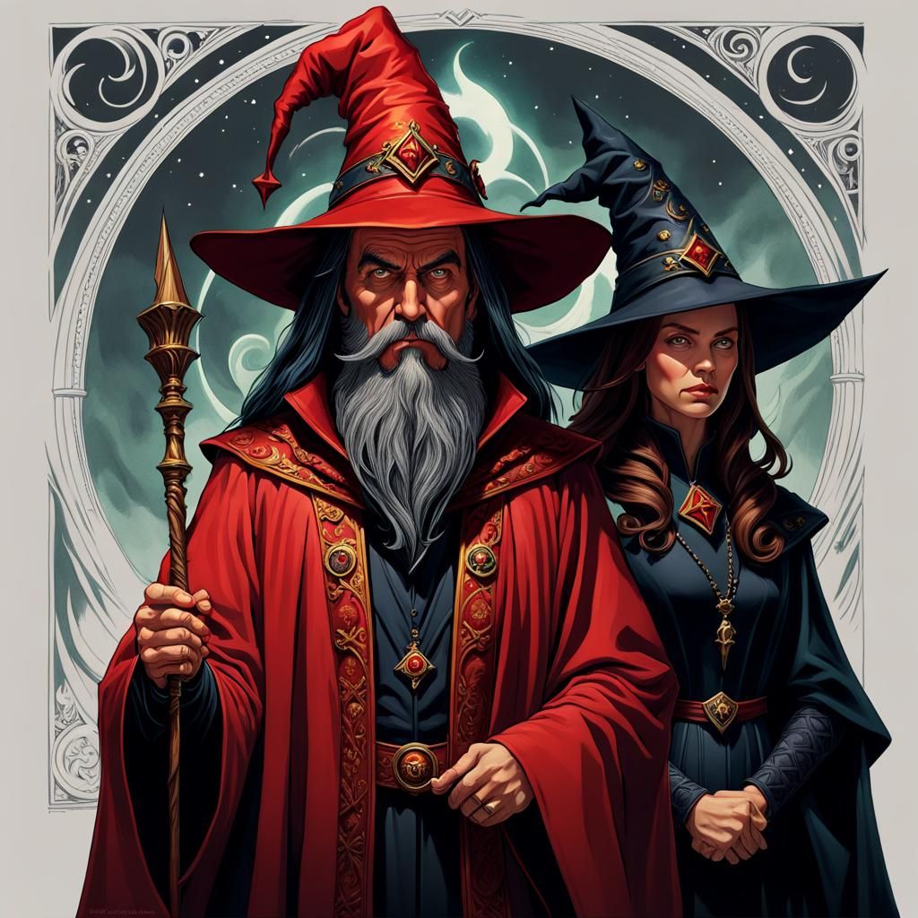 Master Zolacaster Goodwind & Mistress Kezia Harmon, heads of the Council of United Magicks.