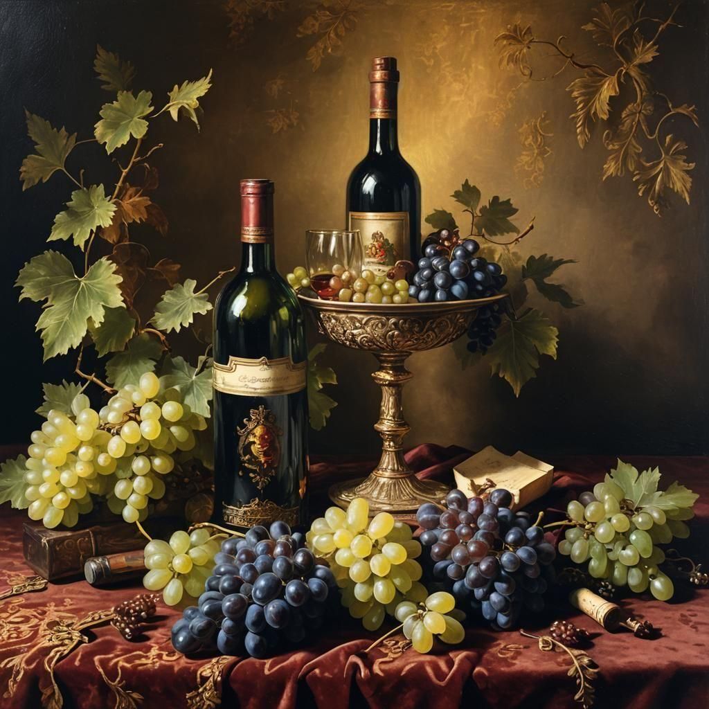 Old Masters Still Life with Wine