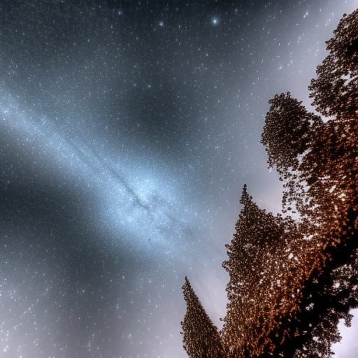 Hyperrealistic Starry Night Sky in HDR